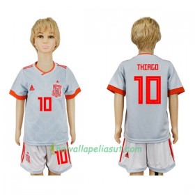 Jalkapallo Pelipaidat Espanja Thiago 10 Lasten World Cup 2018 Vieraspaita